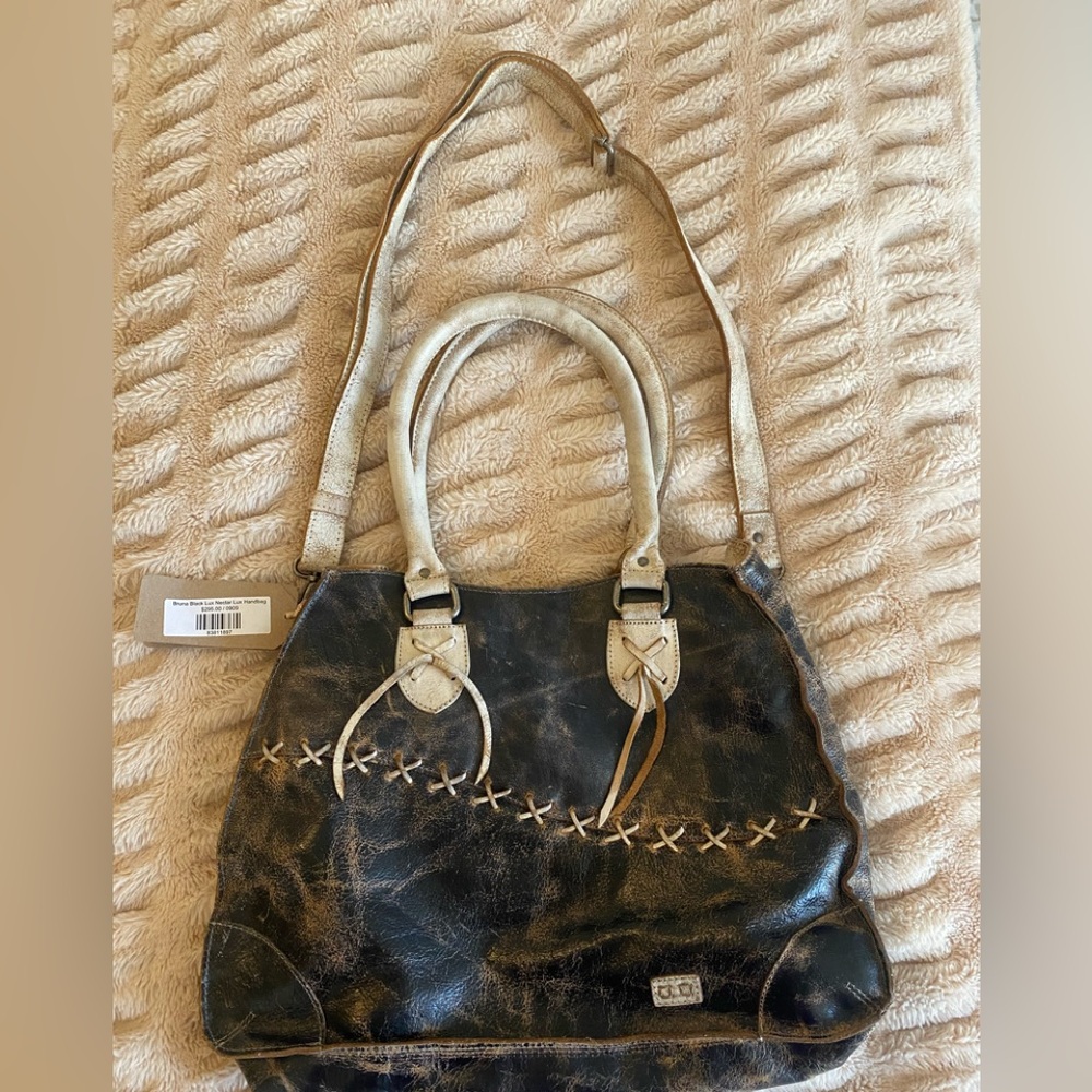 Bedstu Bed Stu Bruna Bag Handbag Crossbody leather Black